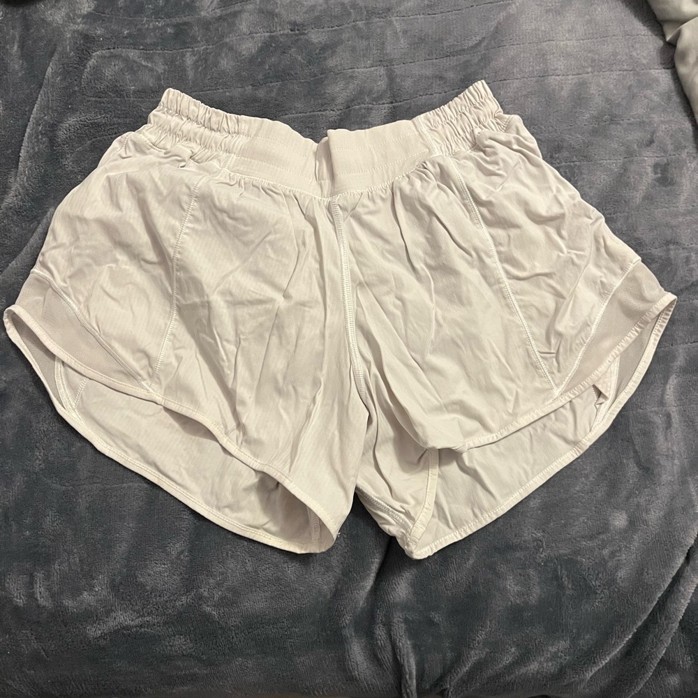 Lululemon White Hotty Hot Shorts